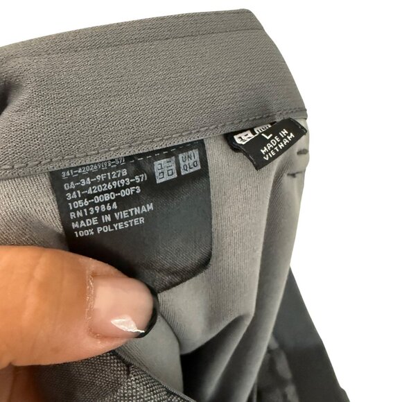 Uniqlo Heather Gray Performance Stretch Jogger Pants Mens Size Large - Picture 3 of 5